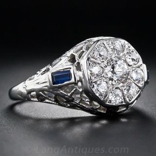 Art Deco Cluster Ring