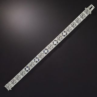 Art Deco Diamond and Filigree Bracelet - 1