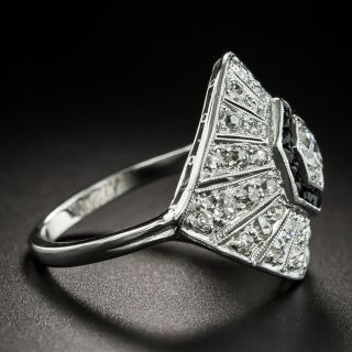 Art Deco Diamond and Onyx Ring