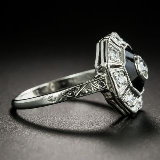 Art Deco Diamond and Onyx Ring