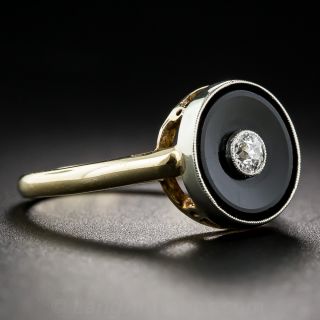 Art Deco Diamond and Onyx Ring
