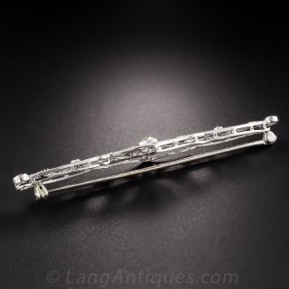 Art Deco Diamond & Platinum Bar Pin