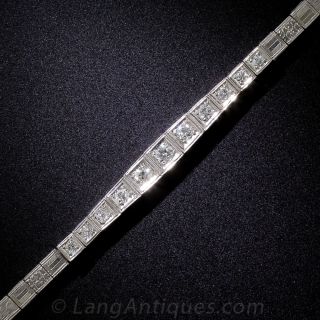 Art Deco Diamond and Platinum Bracelet