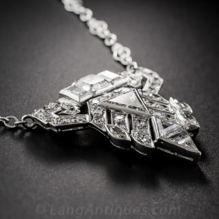 Art Deco Diamond and Platinum Necklace