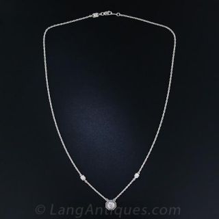 Art Deco Diamond and Platinum Necklace