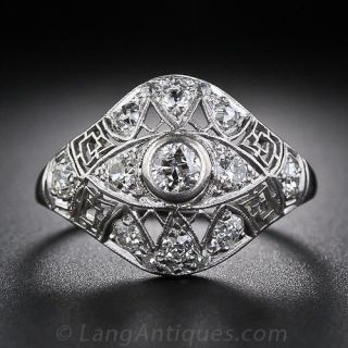 Art Deco Diamond and Platinum Ring