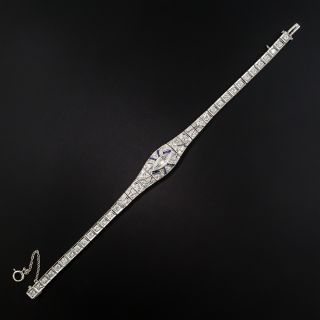 Art Deco Diamond and Sapphire Bracelet