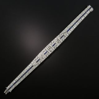 Art Deco Diamond and Sapphire* Bracelet - 3