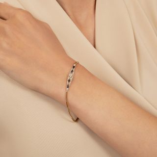 Art Deco Diamond and *Sapphire Bracelet