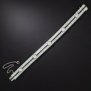 Art Deco Diamond and Sapphire* Bracelet - 2