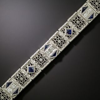 Art Deco Diamond and Sapphire* Bracelet by J. R. Wood & Sons - 2