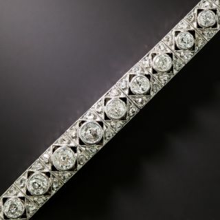 Art Deco Diamond and Silver Bracelet - 3