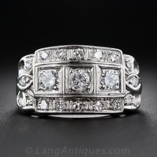 Art Deco Diamond Band Ring