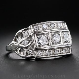 Art Deco Diamond Band Ring