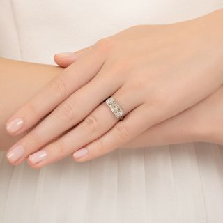 Art Deco Diamond Band Ring