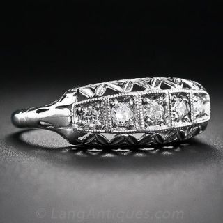 Art Deco Diamond Band Ring