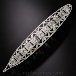 Art Deco Diamond Barrette