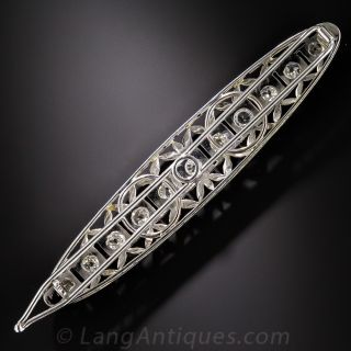 Art Deco Diamond Barrette