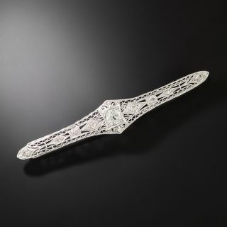 Art Deco Diamond Barrette - 2