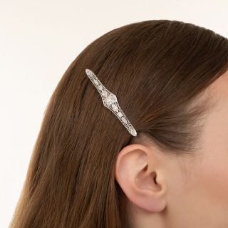 Art Deco Diamond Barrette