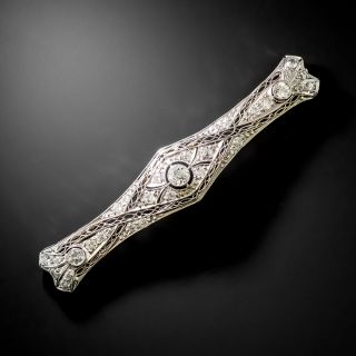 Art Deco Diamond Barrette - 3
