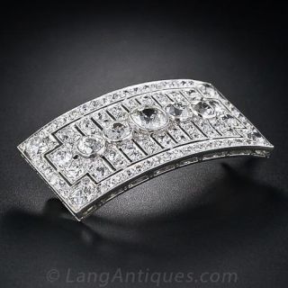 Art Deco Diamond Barrette
