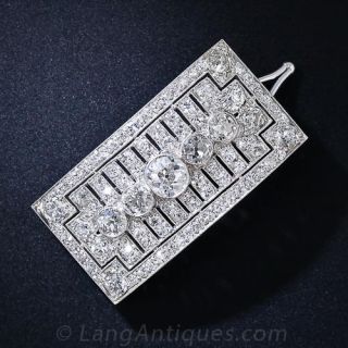 Art Deco Diamond Barrette