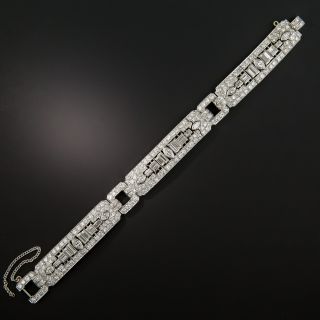 Art Deco Diamond Bracelet by Katz and Ogush - 4