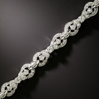 Art Deco Diamond Bracelet by Maurice Tishman, USA - 5
