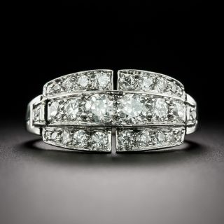 Art Deco Diamond Bridge Ring - 3
