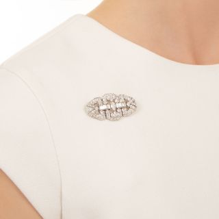 Art Deco Diamond Brooch