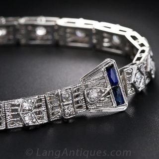 Art Deco Diamond Buckle Bracelet 
