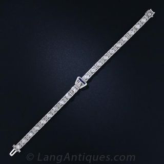 Art Deco Diamond Buckle Bracelet 