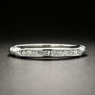 Art Deco Diamond Channel Set Band - 2