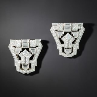 Art Deco Diamond Clips - 2