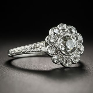 Art Deco Diamond Cluster Ring