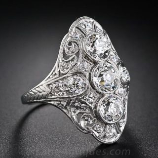 Art Deco Diamond Dinner Ring