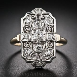 Art Deco Diamond Dinner Ring