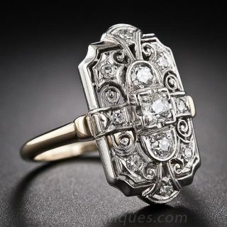 Art Deco Diamond Dinner Ring