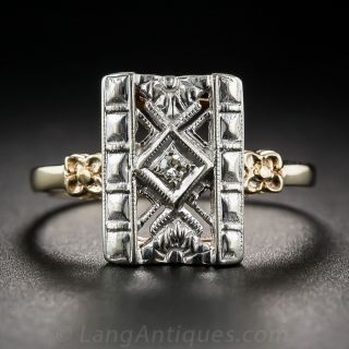 Art Deco Diamond Dinner Ring