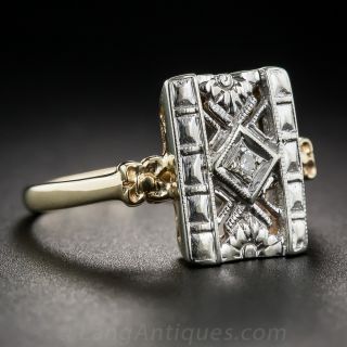 Art Deco Diamond Dinner Ring