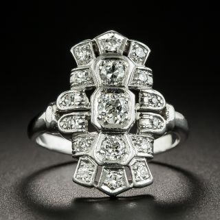 Art Deco Diamond Dinner Ring - 2