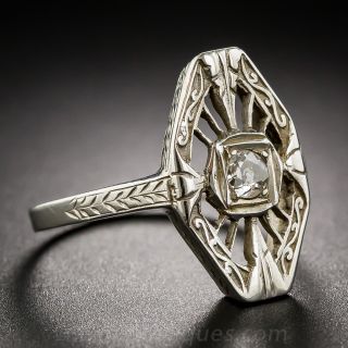 Art Deco Diamond Dinner Ring