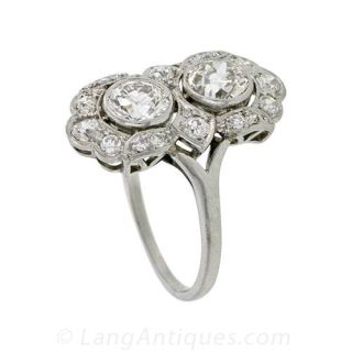 Art Deco Diamond Dinner Ring