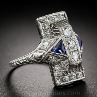 Art Deco Diamond Dinner Ring