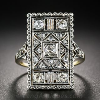 Art Deco Diamond Dinner Ring