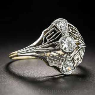 Art Deco Diamond Dinner Ring