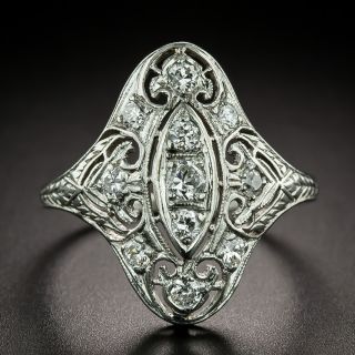 Art Deco Diamond Dinner Ring - 2