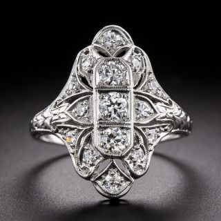 Art Deco Diamond Dinner Ring - 1