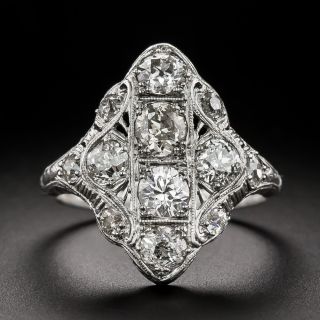 Art Deco Diamond Dinner Ring - 2